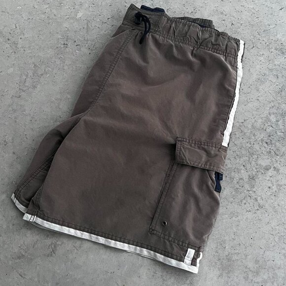 Vintage No Boundaries Men's Swim Trunks Vintage Y2K Nylon Shorts Large - Picture 7 of 7